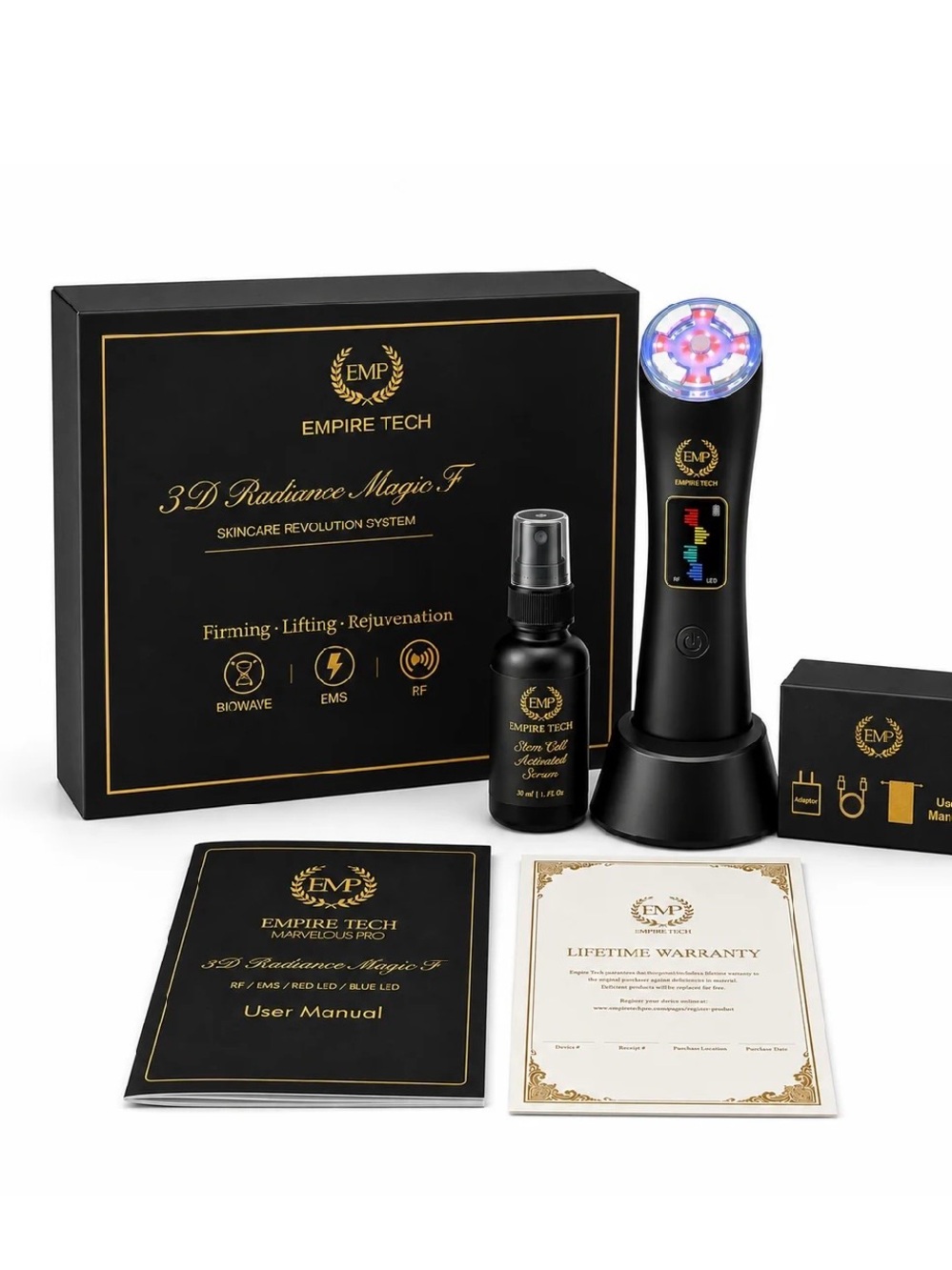 Empire Tech 3D Radiance Magic F & Stem Cell Serum Kit NIB factory sealed